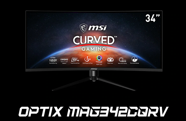 Optix MAG342CQRV es el último monitor de juegos curvo de MSI.
