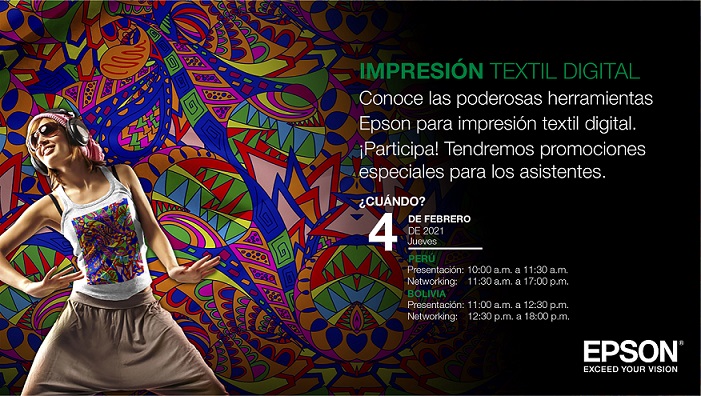 Epson invita al encuentro “Impresión Textil Digital”