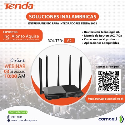 Tenda Webinar: Soluciones Inalámbricas