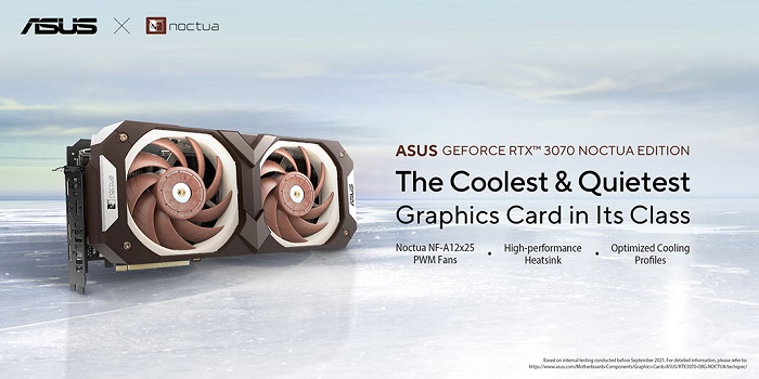 ASUS y Noctua se unen para crear la tarjeta gráfica refrigerada por aire más fresca y silenciosa de su clase