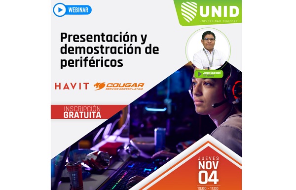 Digicorp te invita a la presentación y demostración de periféricos de la marca Havit y Cougar