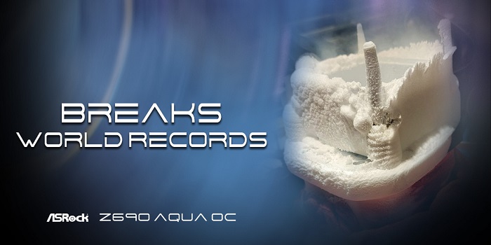 ASRock bate récords de overclocking y performance con el motherboard Z690 AQUA OC