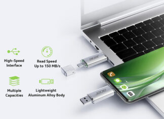 BIWIN presentó la memoria portátil Acer UT300 con conectores USB-A y USB-C Biwin-Acer-UT300-USB-Flash-Drive-1