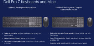 Dell Pro 7 Keyboards and Mice.