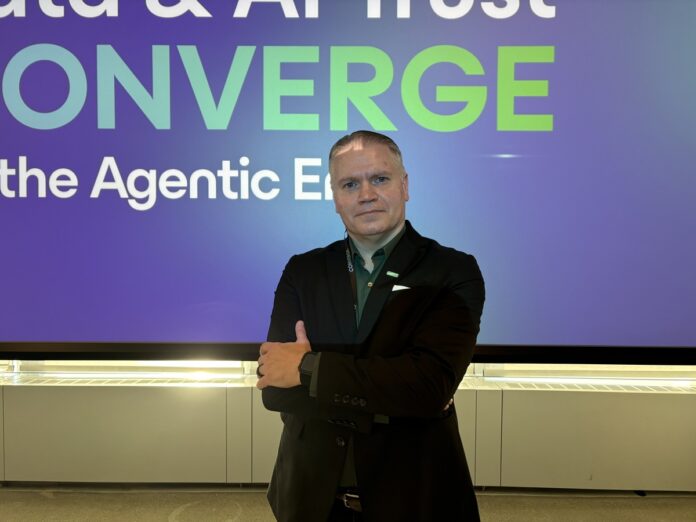 Raymond Umerley, Field CISO at Coveware by Veeam. Raymond Umerley, Field CISO at Coveware by Veeam, en VeeamON 2026.