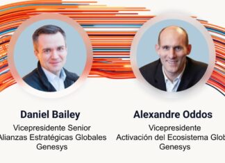 Genesys potencia su red de socios de negocio para acelerar la nube e IA Daniel Bailey y Alexandre Oddos, de Genesys.