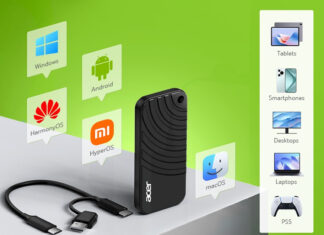 BIWIN presentó el SSD portátil Acer PA100 con capacidad de hasta 2 TB Nueva SSD Portátil de Biwin.