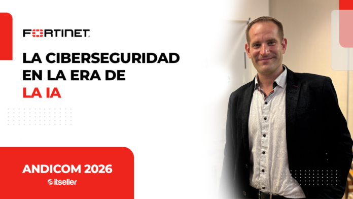 Fortinet en Andicom. Derek Manky, Chief Security Strategist & Global VP Threat Intelligence en Fortinet.