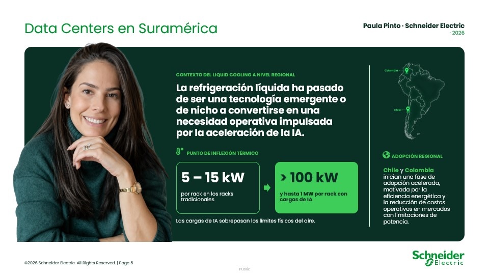 Paula Pinto, Business Development Manager Cooling SAM en Schneider Electric.