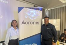 Licencias OnLine fortalece su propuesta de ciberseguridad junto a Acronis Diana Fernández, Product Manager Regional de Acronis en Licencias OnLine; y Arturo Madero, Cloud Service Advisor para América LAtina y el Caribe en Acronis.